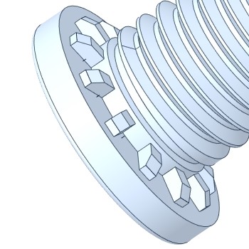 Lisovací šroub Nerez typ GLX neboli HFHS