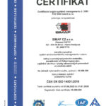 Certifikát ČSN EN ISO 14001